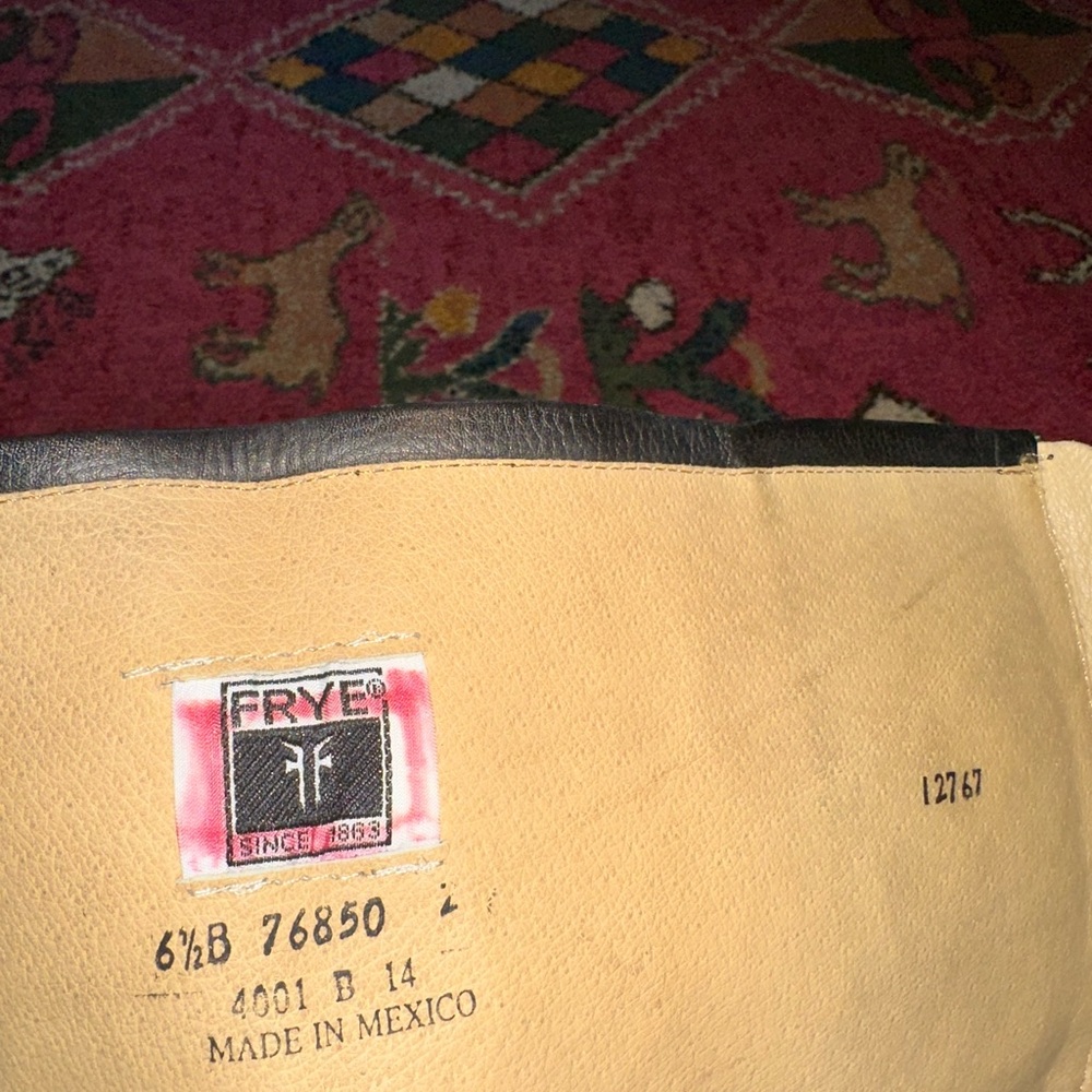 Frye Black Leather Mid-Calf Buckle Boots - Picture 6 of 7